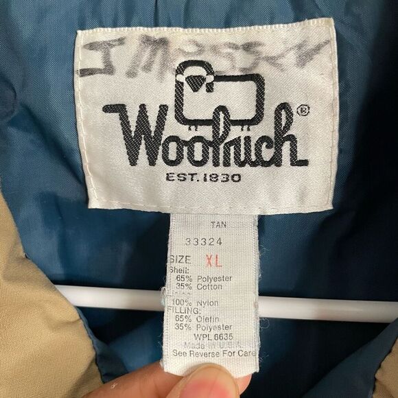 Vtg 1980s Woolrich Mens Quilted Vest XL Blue Quilted Winter Streetwear Gorpcore - Picture 3 of 7